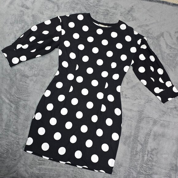 ZARA Polka Dot Puff Sleeve Mini Dress Size M - Picture 14 of 14
